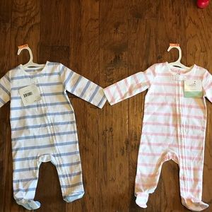 Matching zip up sleepers